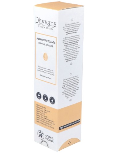 Jabón Refrescante Dhyvana Unique Beauty® Papaya Y Jengibre 100Ml