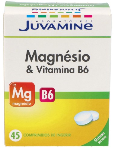 Juvamine Magnesio + Vitamina B6 45 Comprimidos