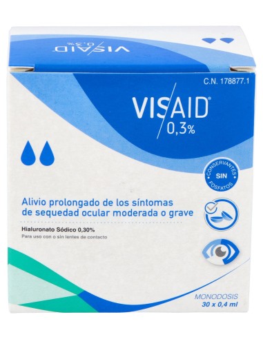 Visaid 0,3% Gotas Oculares Estériles 0,4Ml X 30Uds