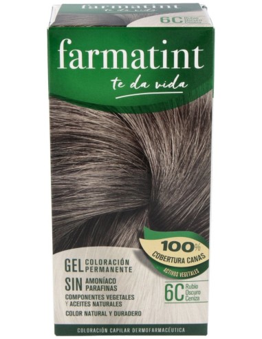 Farmatint Gel 6C Rubio Oscuro Ceniza 135Ml.