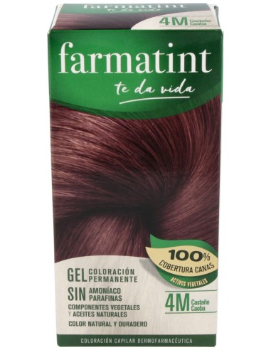 Farmatint Gel 4M Castaño Caoba 135Ml.