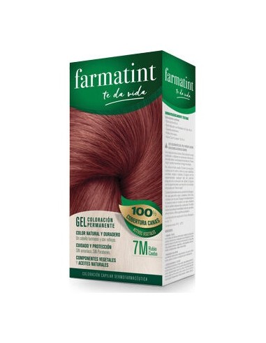 Farmatint Gel 7M Rubio Caoba 135Ml.