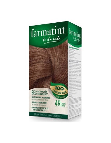 Farmatint Gel 4R Castaño Cobrizo 135Ml.