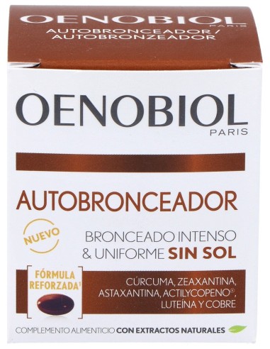 Oenobiol Autobronzant Hle Uniforme Et Lumineux Sans Soleil Boite De 30 Capsules