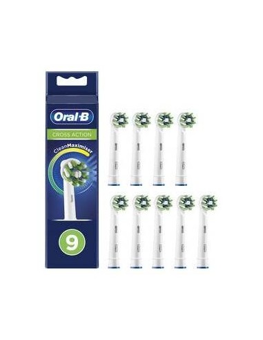 Oral-B Cross Action Recambio Cepillo Recargable 9Ud 1Ud