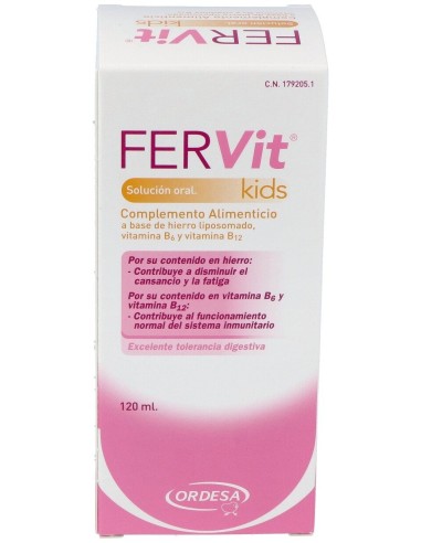 Fervit Kids Solucion Oral 120Ml.