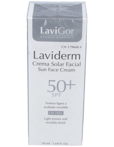 Lavigor Laviderm Crema Solar Facial Spf50 Oil Free 50Ml