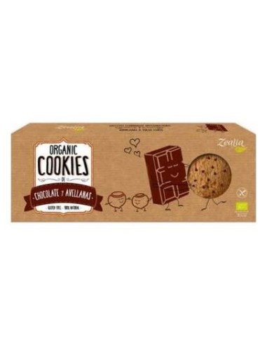 Zealia Cookies De Chocolate Y Avellanas Bio Sin Gluten 135G