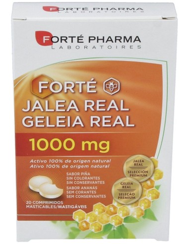 Forte Pharma Jalea Real Sabor Piña 20 Comprimidos Masticables