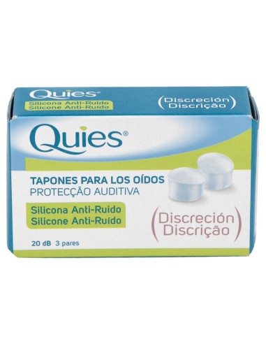 Tapones Antiruido Silicona 6Ud. Quies