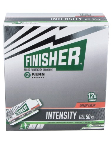 Finisher® Intensity Gel Energético Sabor Fresa 12 Sobres De 50G