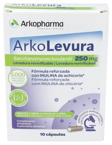 Arkolevura Saccharomyces Boulardii 250Mg 10 Capsulas