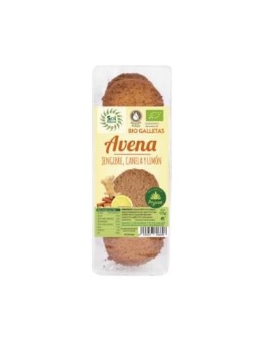 Galletas De Avena Jengibre Canela Limon 175Gr. Bio