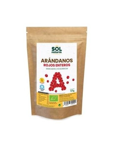 Solnatural Arandano Rojo Entero Bio S/A 125G