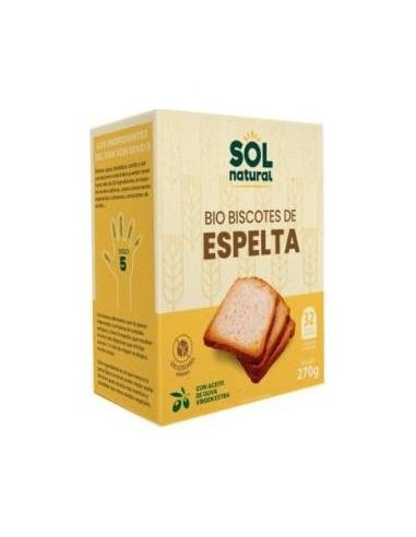 Sol Natural Biscotes De Espelta Bio 270G
