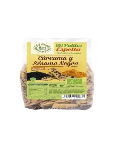 Solnatural Palitos Espelta Curcuma Sesamo 150G