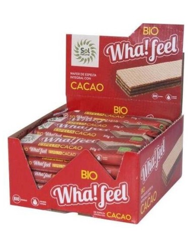 Sol Natural Wha! Feel Snack Espelta Y Cacao Bio 20X30G