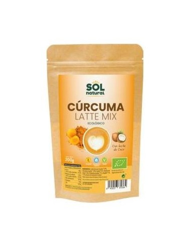 Curcuma Latte Mix Con Leche De Coco 200Gr.Bio Sg