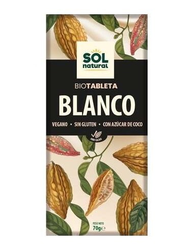 Sol Natural Tableta Chocolate Blanco Bio 70G