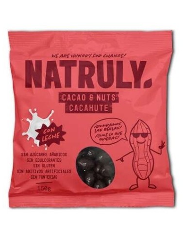 Natruly Cacao&Nuts Cacahuete Chocolate Con Leche 150G