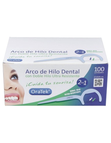 Oratek Arco Hilo Dental Doble Hilo 100 Unidades Individuales