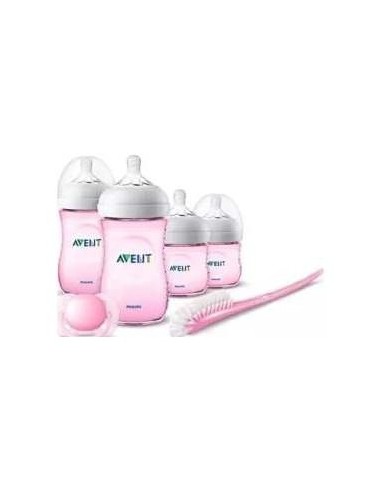 Philips Avent Set Recien Nacido Gama Natural Rosa Scd301/03