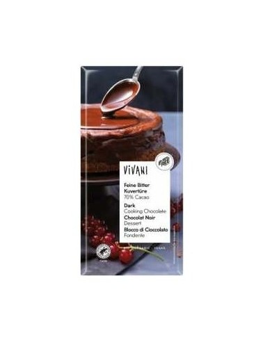 Chocolate Negro 70% Para Postres 200Gr. Bio Vegan