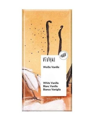 Vivani Chocolate Blanco Con Vainilla Bourbon Bio 80G