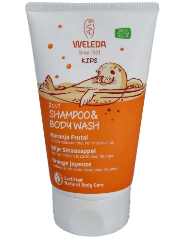 Champu Y Gel 2 En 1 Infantil Naranja Frutal 150Ml.