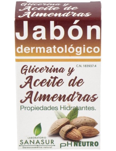 Jabon Glicerina Aceite De Almendras 100Gr.