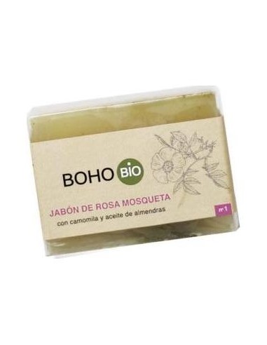 Boho Jabon Rosa Mosqueta Camomila Almendras Bio 100G