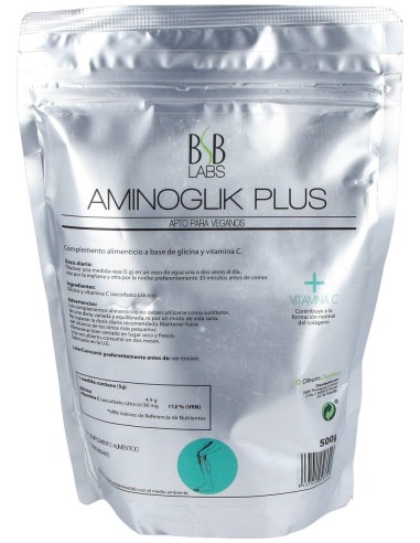 Bsb Labs Aminoglik Plus + Vitamina C Sg Vegan 500G