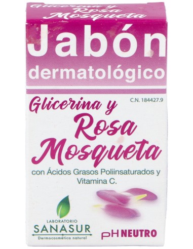 Sanasur Jabon Glicerina Rosa Mosqueta 100 G