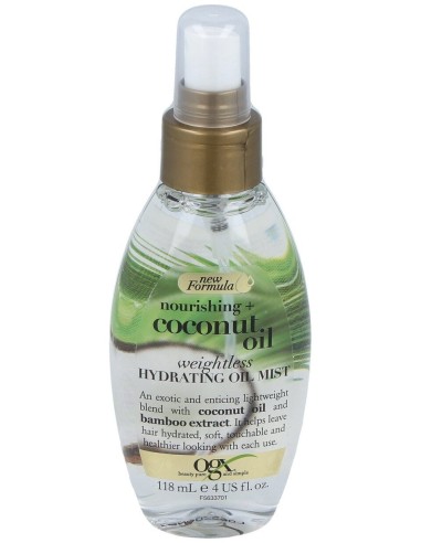 Aceite De Coco Capilar Hidratante 118Ml.