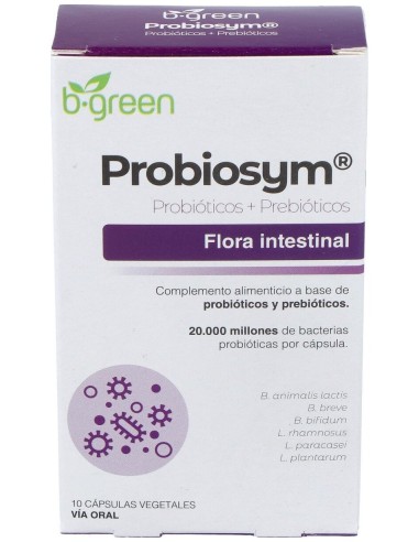Probiotico Probiosym B.Green 10 Capsulas