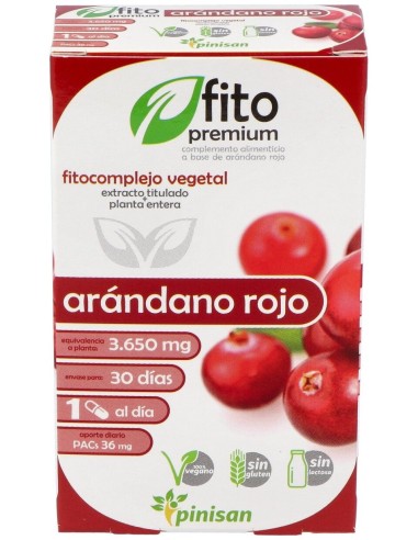 Fito Premium - Arandano Rojo - Pinisan - 30 Cápsulas