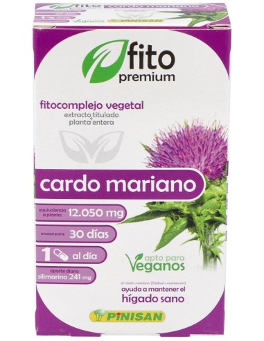 Fito Premium - Cardo Mariano - Pinisan - 30 Cápsulas