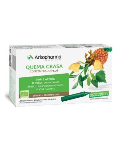 Arkopharma Arkofluido Quemagrasa Concentrado Plus Bio 20 Días