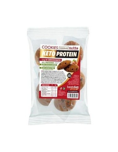 Bestdiet Cookies Pepitas De Chocolate Keto 6Uds