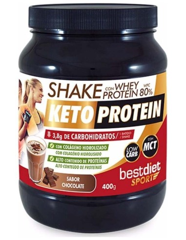 Shake Whey Protein 80% Sabor Chocolate 400Gr.