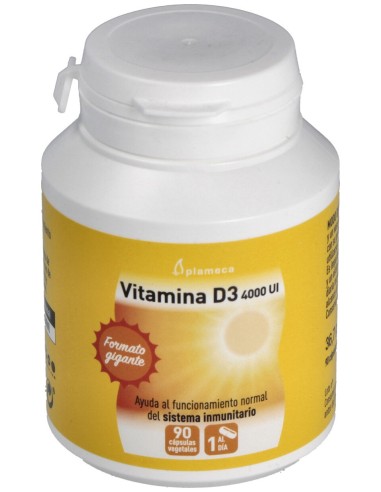 Plameca Vitamina D3 4000 Ui 90 Cápsulas