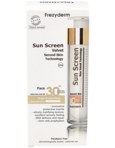 Sun Screen Velvet Spf 30 Crema Facial Solar 50Ml.