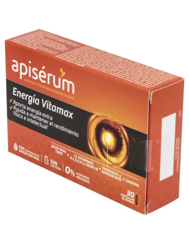 Apiserum Energia Vitamax 30 Caps Blandas