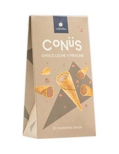 Conus Chocolate Leche Y Praline 10Udsx70Gr. Bio