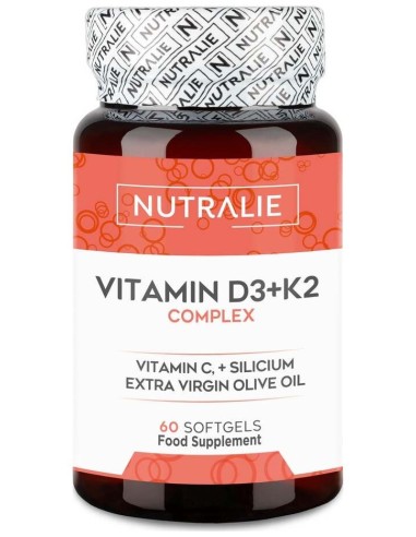 Nutralie Vitamin D3+K2 Complex 60Caps