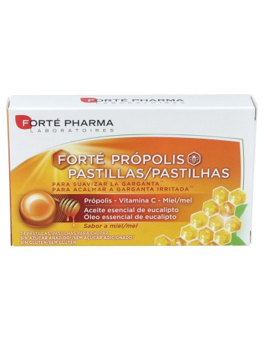 Forte Propolis 24 Pastillas Con Miel Y Vitamina C Sabor Miel