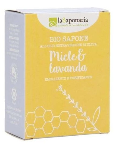 La Saponaria Jabon En Pastilla Miel Y Lavanda 100G