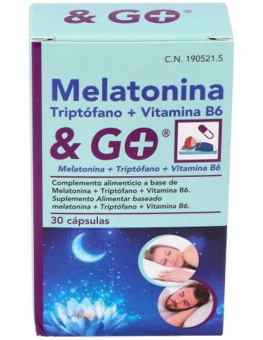 Pharma &Go Melatonina + Triptofano + Vit. B6 30Caps