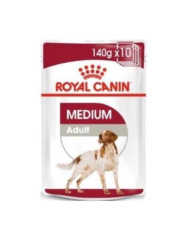 Royal Canine Adult Medium Pouch Caja 10X140Gr.