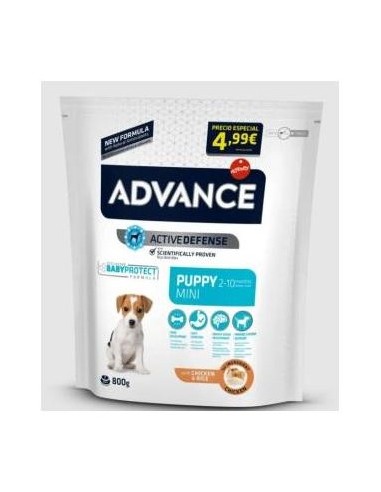 Advance Canine Puppy Mini Pollo Arroz 800Gr.